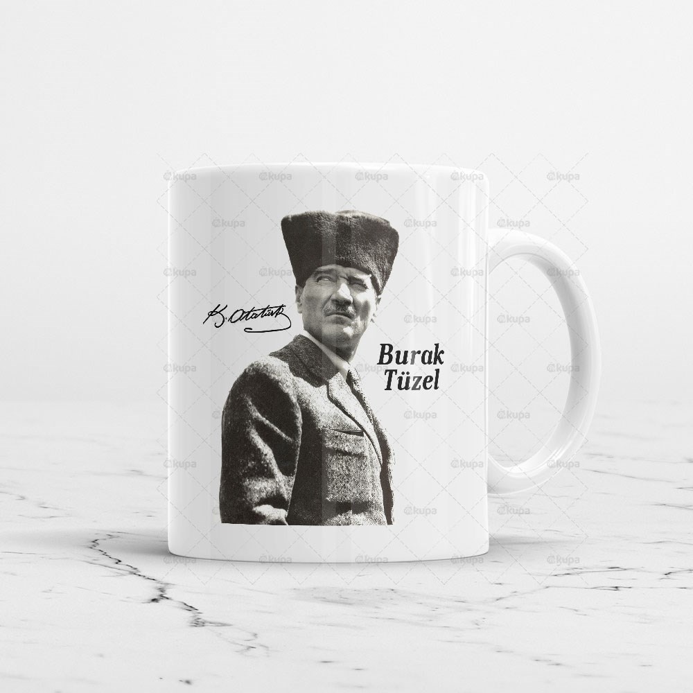 Atatürk Silüeti Kupa Bardak
